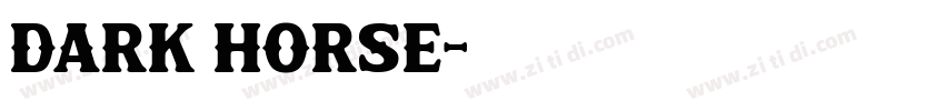 dark horse字体转换